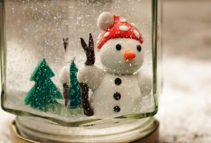 Подарунках до нового року банки: падаючий сніг (своїми руками)