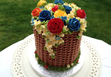 Як прикрасити торт квітами? «Майстер клас»