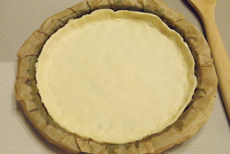 Пиріг з гречкою і печінкою на листковому тісті, фото рецепт