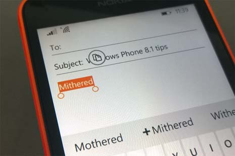 Клавіатура Windows Phone 8.1   Интрукция по швидкому набору тексту