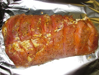 Пікантна свинина з хурмою, фото рецепт