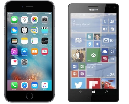 Lumia 950 XL vs iPhone 6s Plus: порівняння характеристик