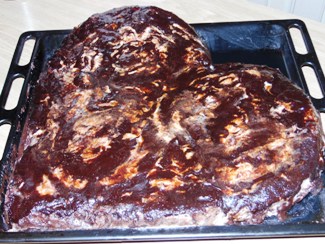 Мармуровий торт до Дня Святого Валентина, фото рецепт