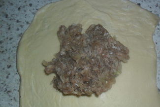 Листкова самса з мясом, рецепт фото