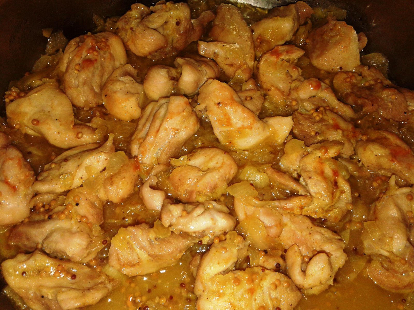 Куряче мясо в пряному медово гірчичному маринаді, фото рецепт