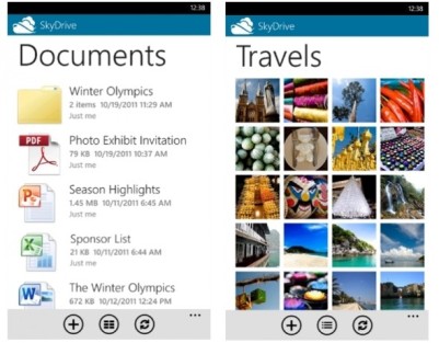 SkyDrive для смартфонів на Windows Phone 8