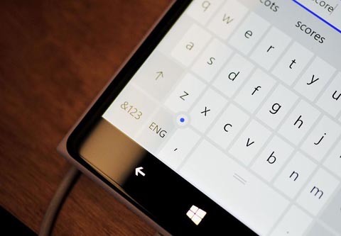 Клавіатура і набір тексту в Windows 10 для телефонів