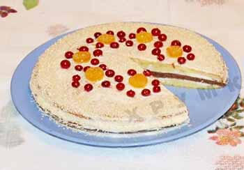 Рецепт тортика «Мрія життя» з ягодами