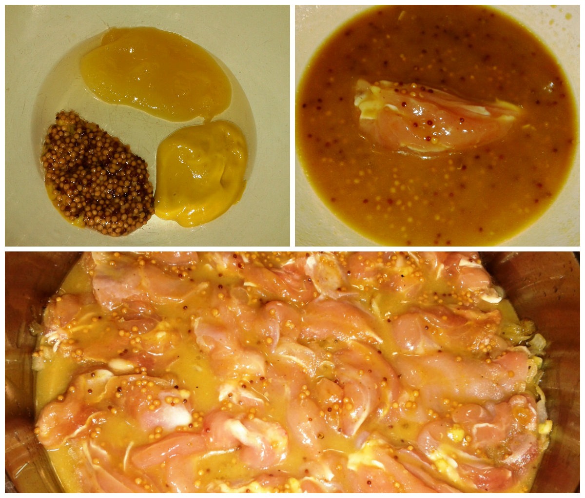 Куряче мясо в пряному медово гірчичному маринаді, фото рецепт