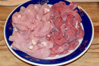 Скоблянка з мясом і грибами, фото рецепт