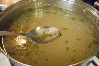 Легкий курячий суп з рисом і картоплею, рецепт фото
