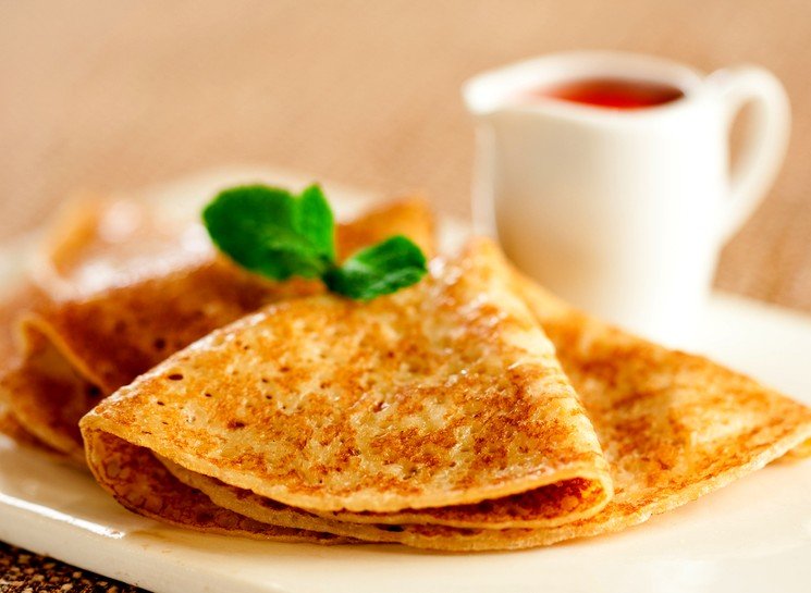 Тонкі млинці з висівками