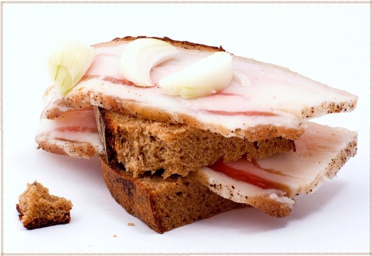 Гарячі бутерброди з салом — рецепт потапцев з салом