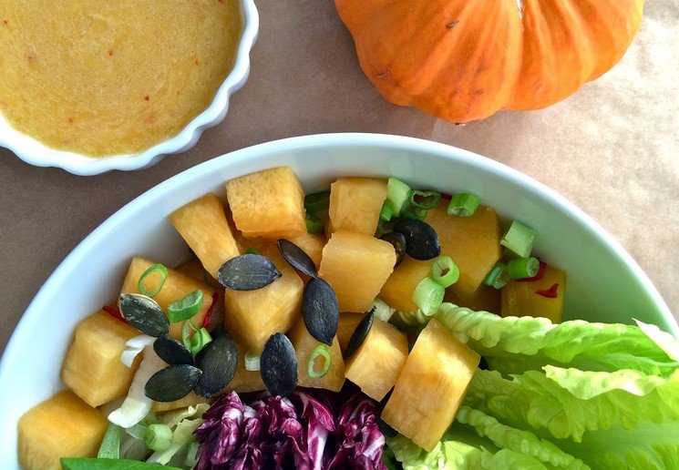 Салат з маринованої гарбуза — новий рецепт салату