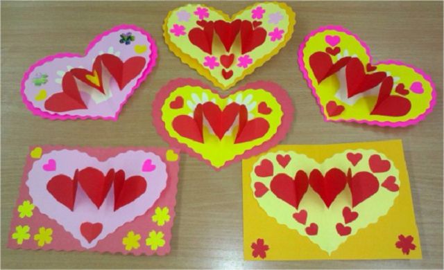 Поделки ко дню святого Валентина в детский сад