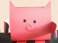Як зробити свинку з паперу