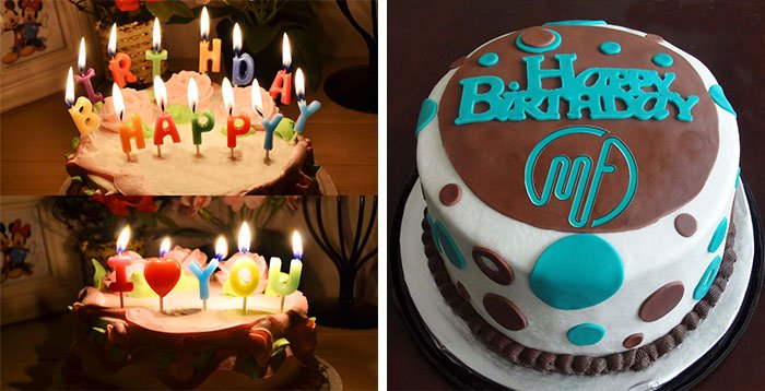 Вітальні написи на тортах «З днем народження!»