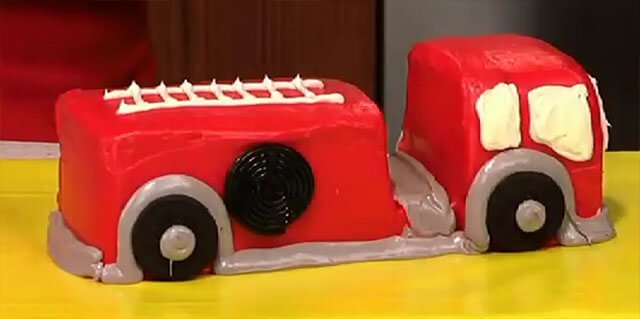 Торт «Пожежна машина» | Покроковий майстер клас виготовлення