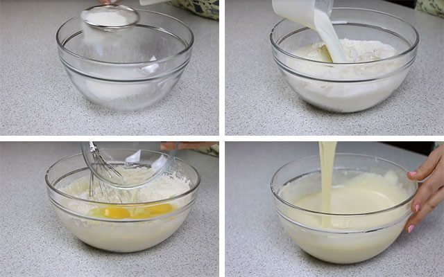 Рецепт заварних млинців на молоці