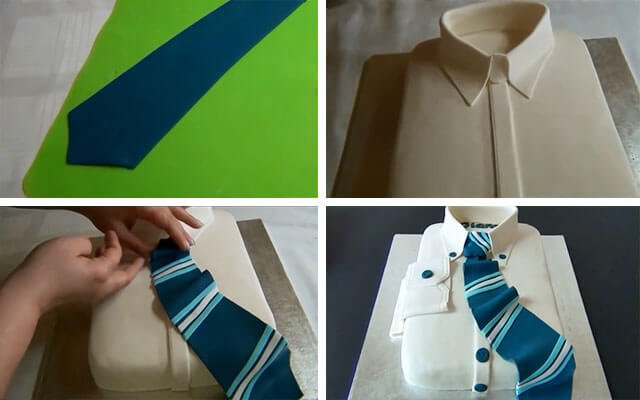 Торт «Сорочка з краваткою» | Покроковий майстер клас
