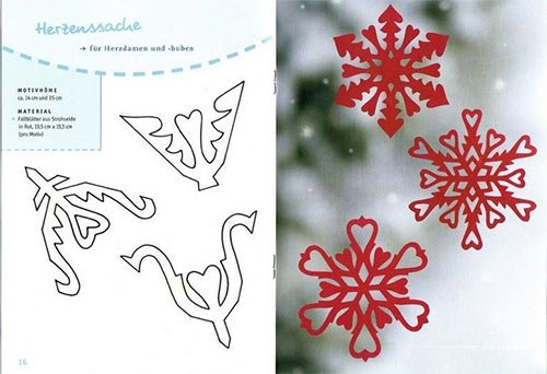 Трафарети для вирізання сніжинок з паперу. Роздрукувати а4 формат