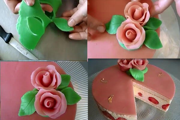 Торт «Троянда» з мастики своїми руками | Майстер клас