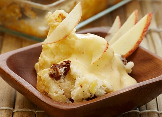 Рецепт яблучного пудингу | сирний, рисовий, з сиром