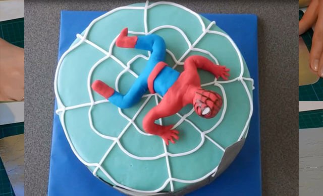 Торт з «Людиною павуком» з мастики | Покроковий майстер клас