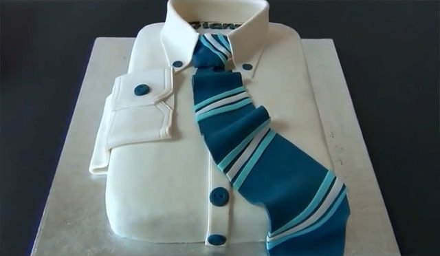 Торт «Сорочка з краваткою» | Покроковий майстер клас