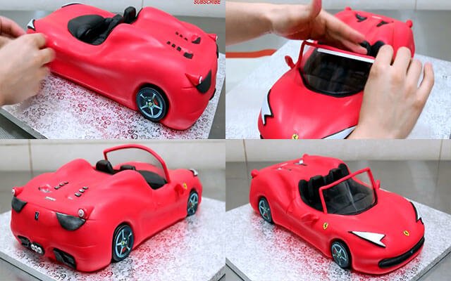 Торт «Машина» майстер клас покроково | Фото і Відео