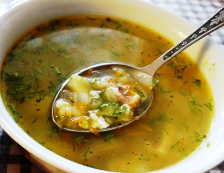 Суп на телятині з булгуром, фото рецепт супу з булгуром, рецепти перших страв, рецепти супів на телятині