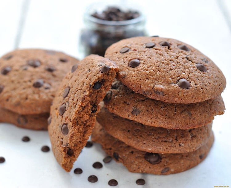 Рецепт печиво з шоколадною крихтою і шоколадні тріщинки