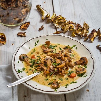 Сушені білі гриби: як готувати, кращі рецепти страв з фото, калорійність