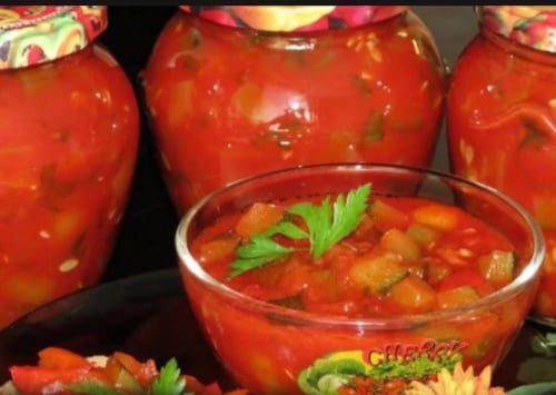 Рецепти салатів з помідорів на зиму   пальчики оближеш!