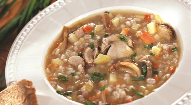 Суп з сушених білих грибів: класичний рецепт, з перловкою, куркою, мясом