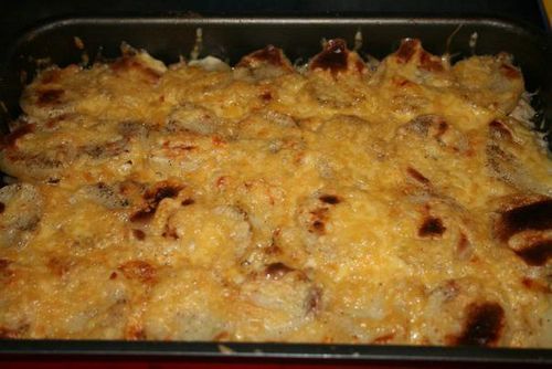 Лисички з картоплею в духовці: фото рецепти з кабачками, мясом, куркою