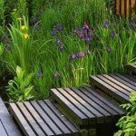 Садові доріжки з дерева: 100 красивих фото