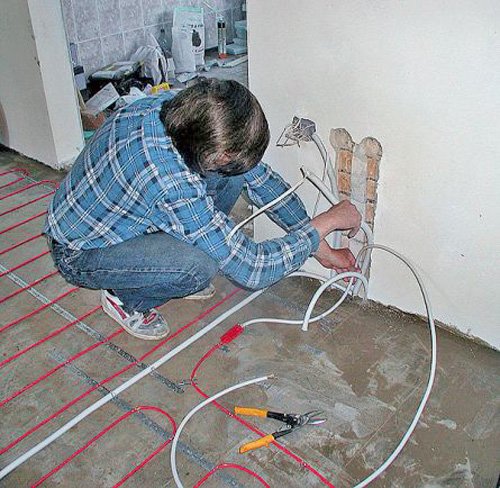Електричний тепла підлога своїми руками: пристрій, підготовка підстави, монтаж
