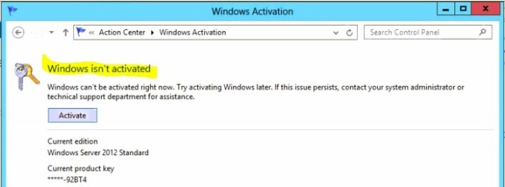 Як активувати Windows Server 2012 версії R2?