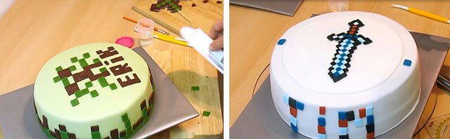 Торт у стилі Майнкрафт на день народження | Покроковий майстер клас