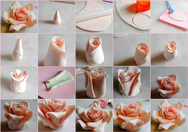 Майстер клас створення квітів з мастики | Відео, Фото